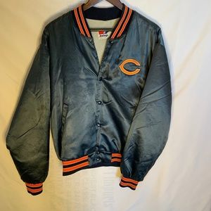 Chicago Bears Vintage Swingster Satin Insulated Jacket Size L Made in U.S.A.